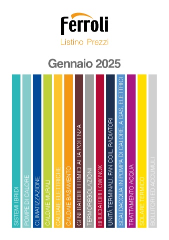 ferroli - listino gennaio 2025 ferroli - listino gennaio 2025